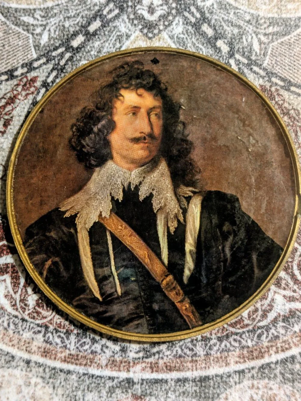 HEMA Vintage 1960s Spanish Coaster Set - Baroque Old Master Portraits - Set of 6